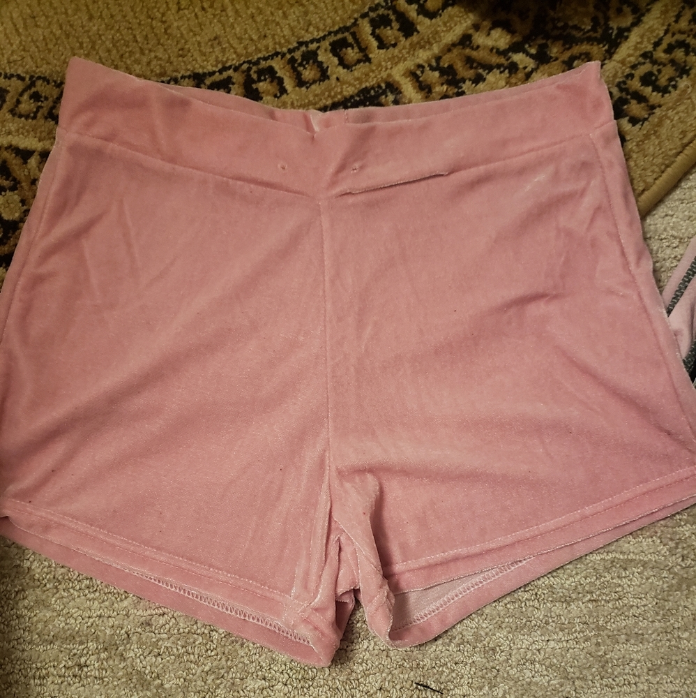4 for $15 velvet shorts